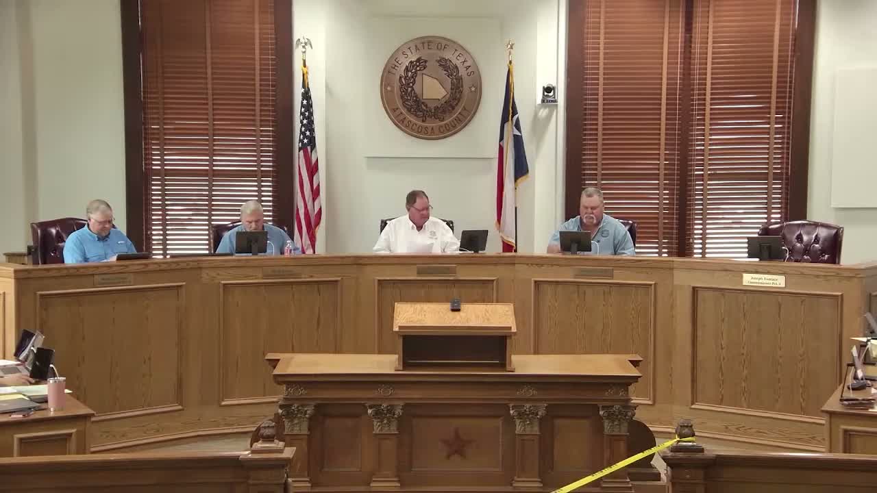 Atascosa County commissioners approve grant-funded mental health contract, personnel actions and re-bid for water system project