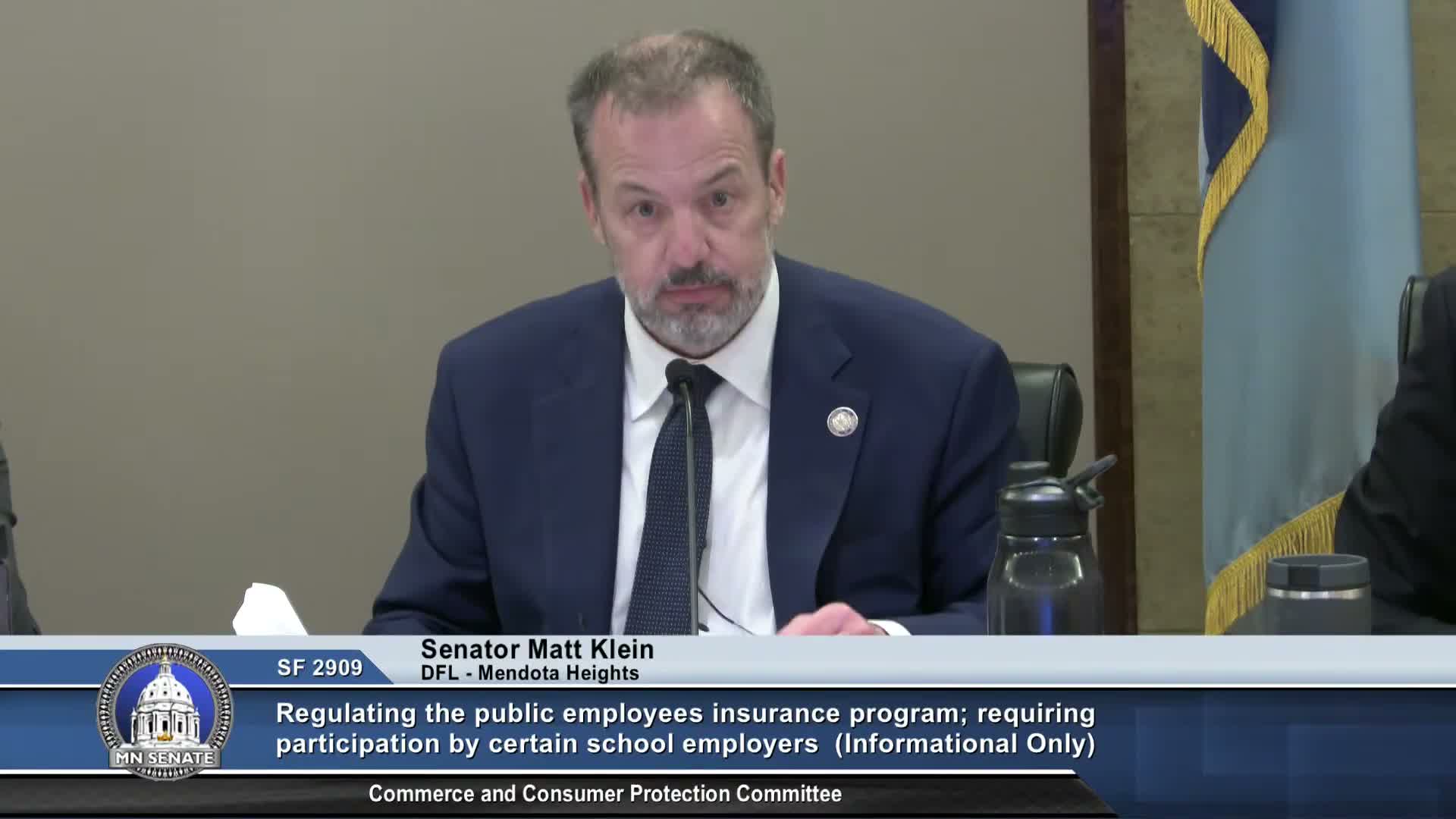 Senate hearing examines proposal to create statewide educator insurance pool; cost concerns raised