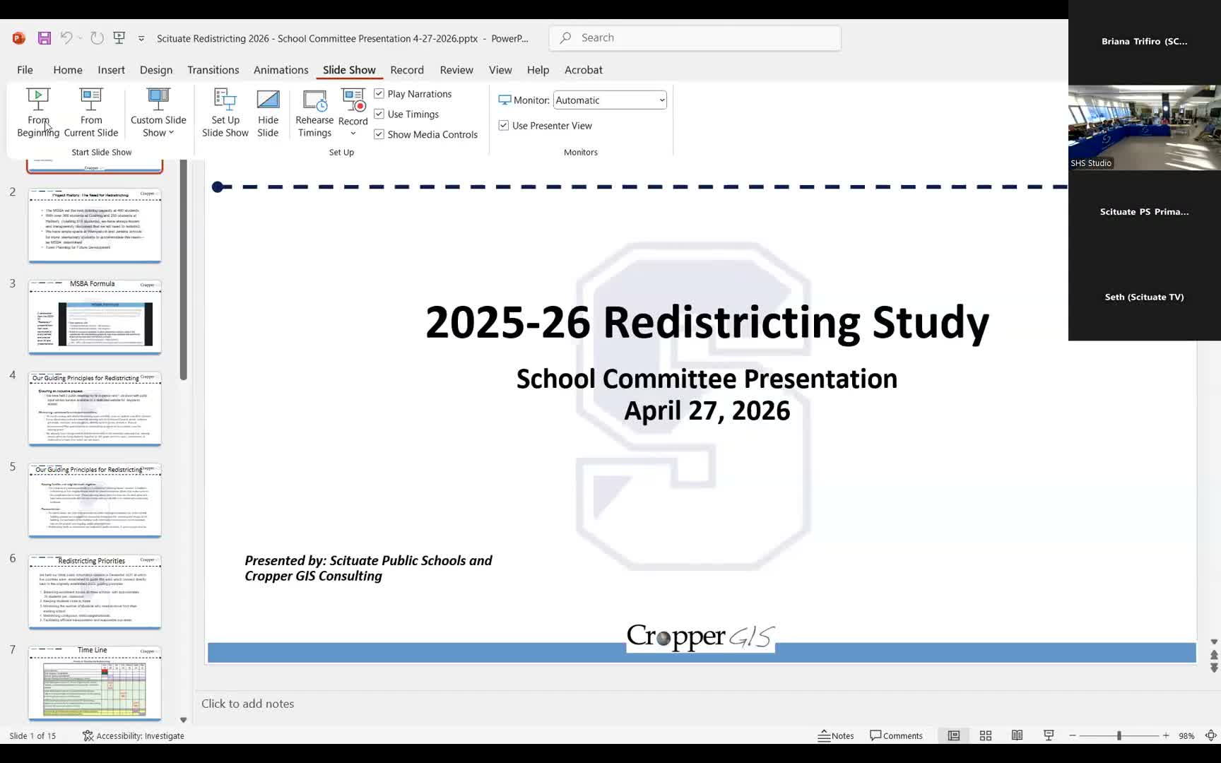 District recommends 'Option 3' for elementary redistricting; committee to decide May 18