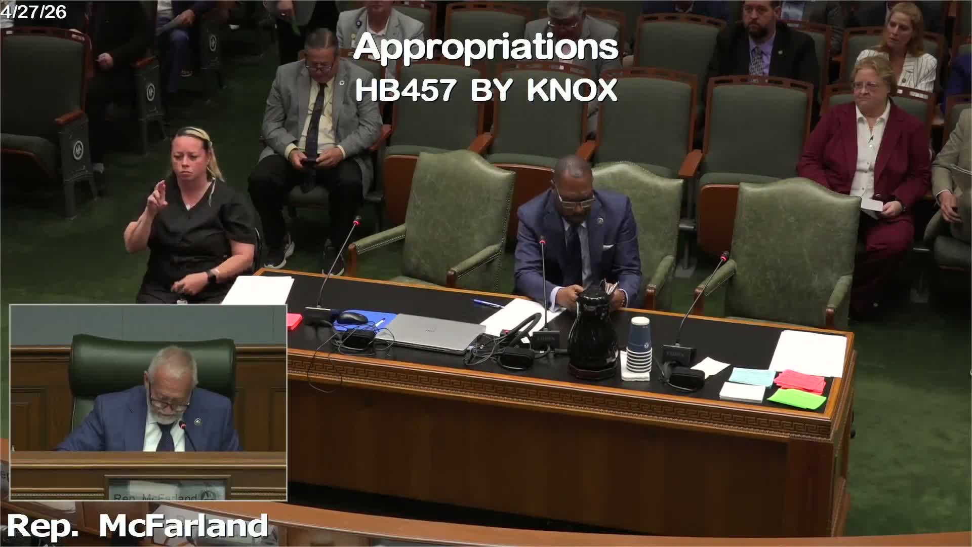 Appropriations panel adopts permissive standard-setting for shelter minimums, sends HB457 forward