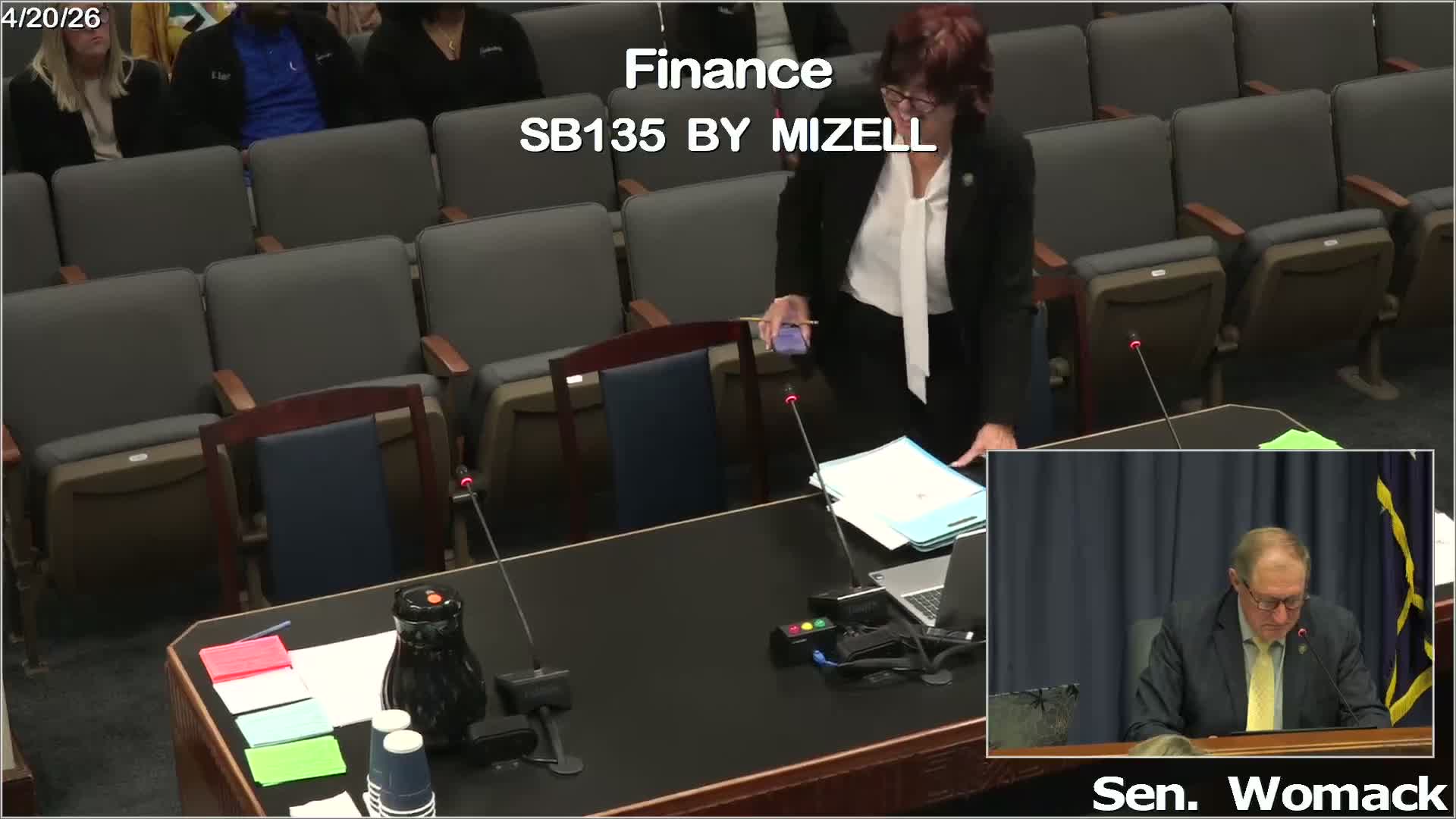 Senate finance hears proposals to restore full sports-wagering share for early childhood fund; bills deferred