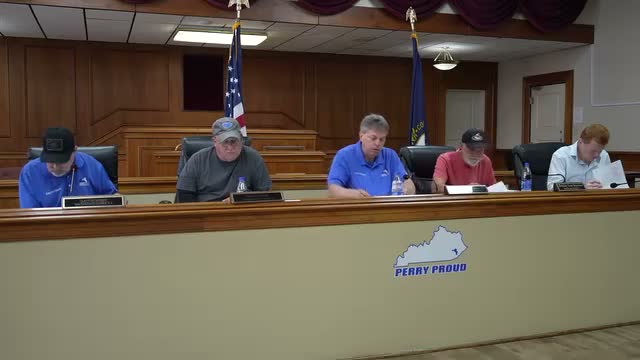 Perry County Fiscal Court approves infrastructure draws, leases and contracts