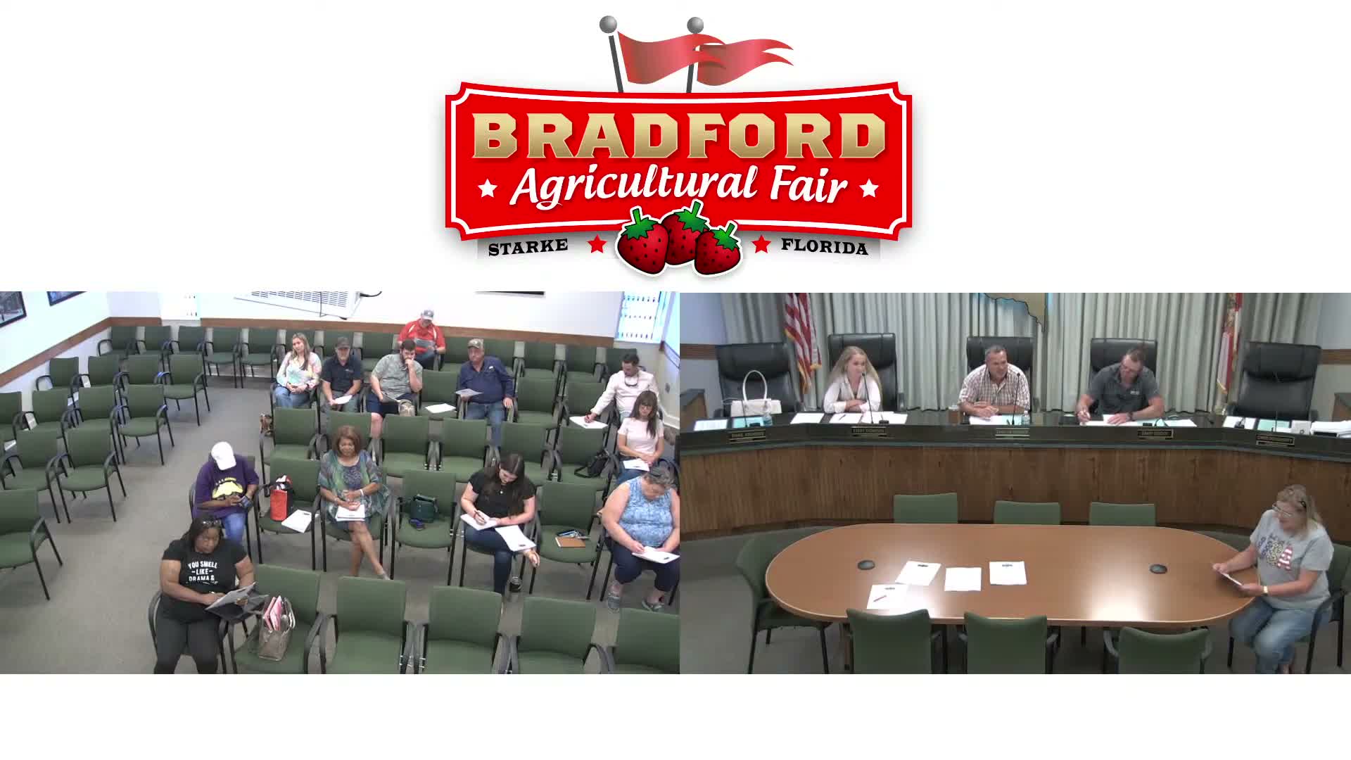 Fair Board reviews year-to-date finances showing $124,084.78 net income
