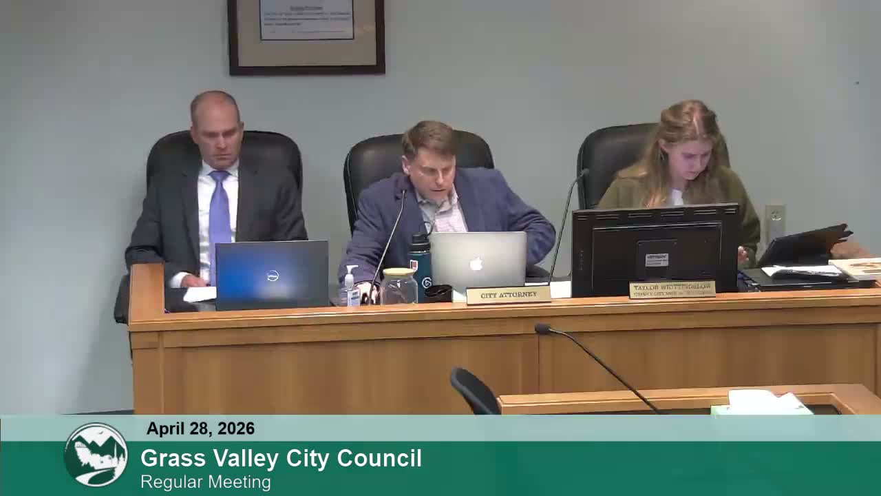 Public commenters press Grass Valley council on closed sessions and transit safety