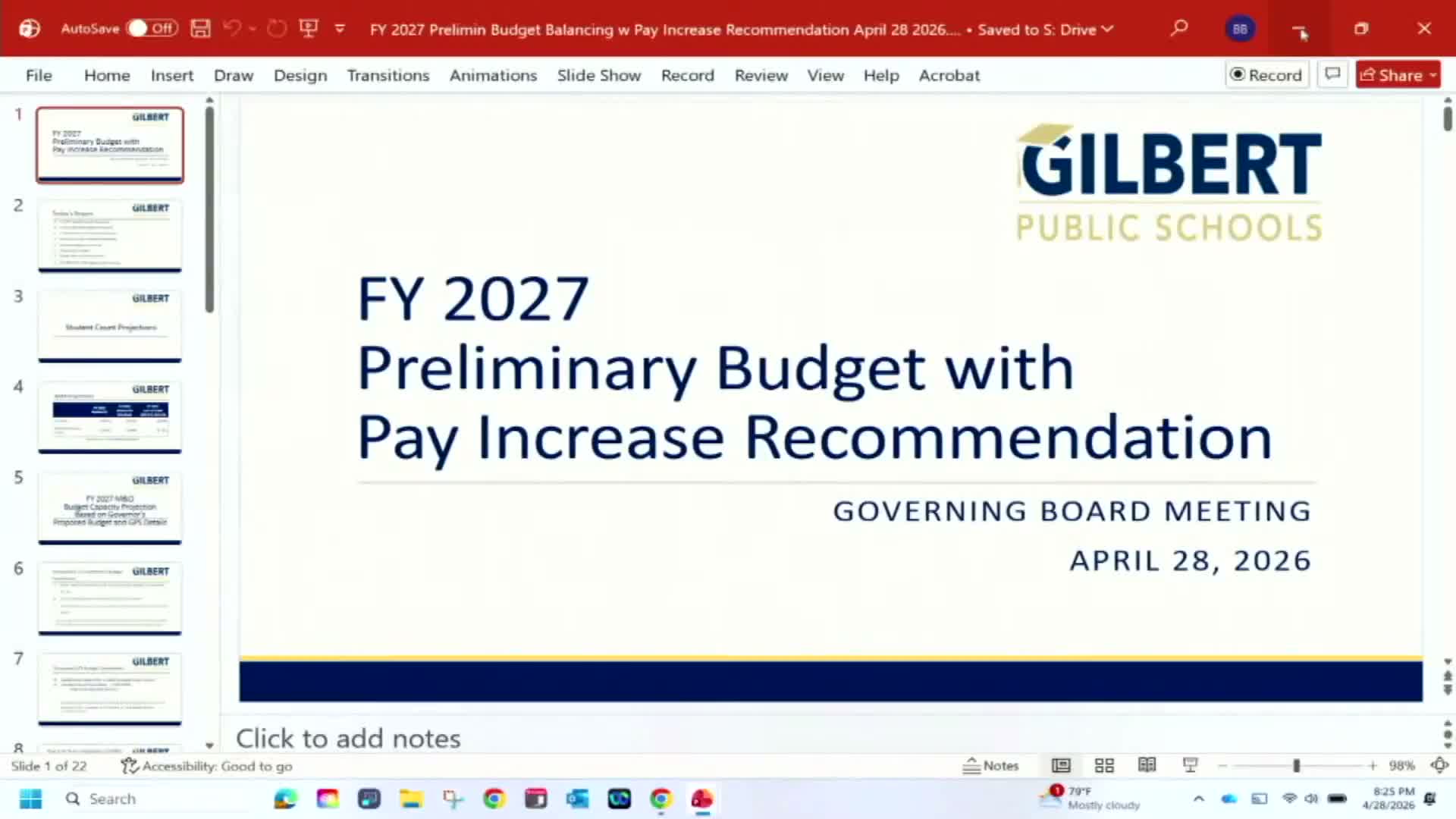Gilbert board approves 2% pay increase for all employees; district to use one‑time funds and M&O to balance