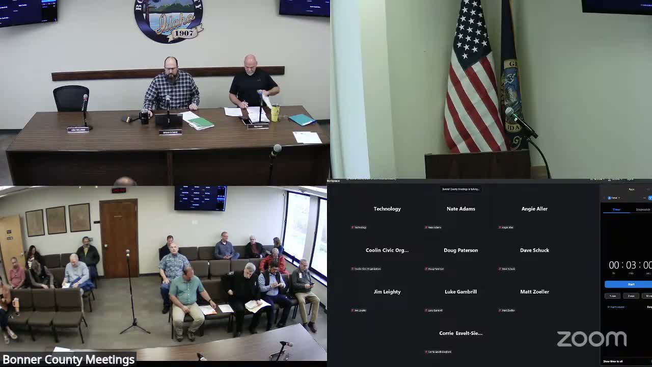 Votes at a glance: Bonner County commissioners’ actions on April 28, 2026