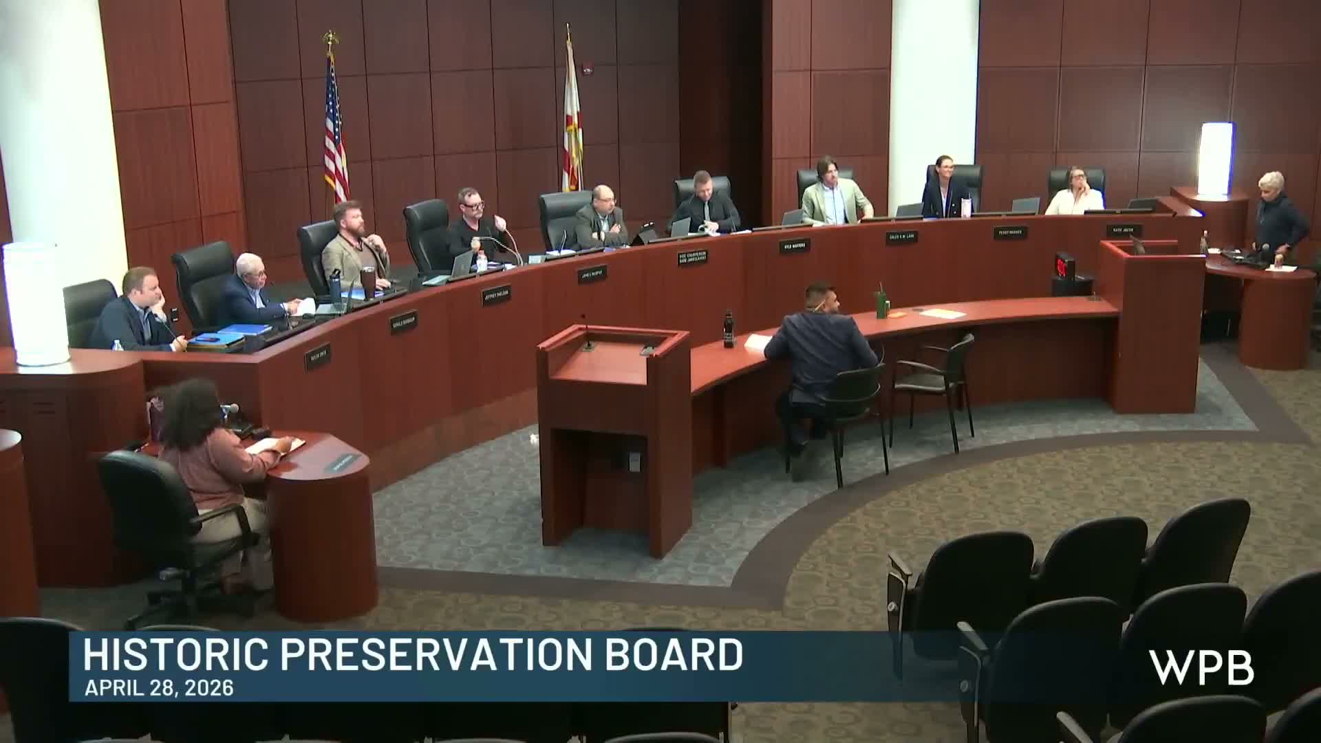 Historic Preservation Board debates street‑facing low‑e glazing, seeks performance standard and vendor input