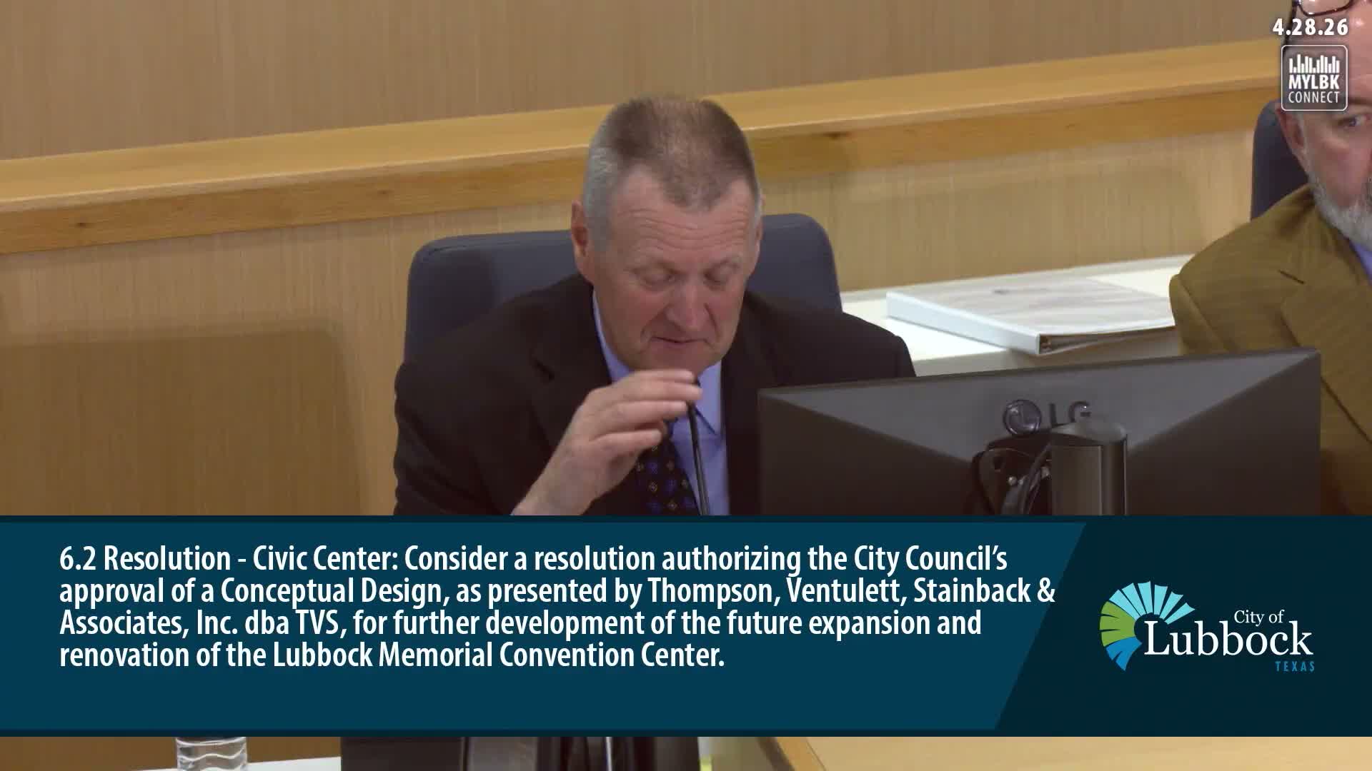 Lubbock council approves Design A2 to explore expansion of Memorial Convention Center; cost estimate due in weeks