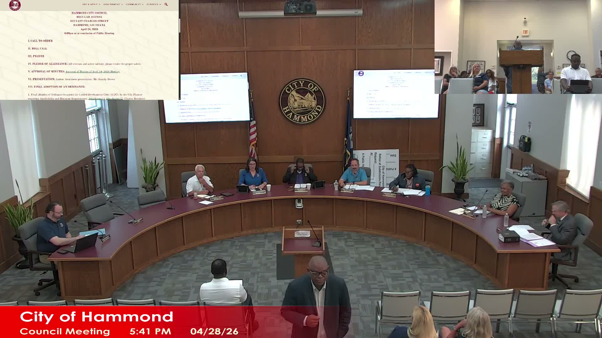 Votes at a glance: council approves UDC amendment, infrastructure contracts and park grants