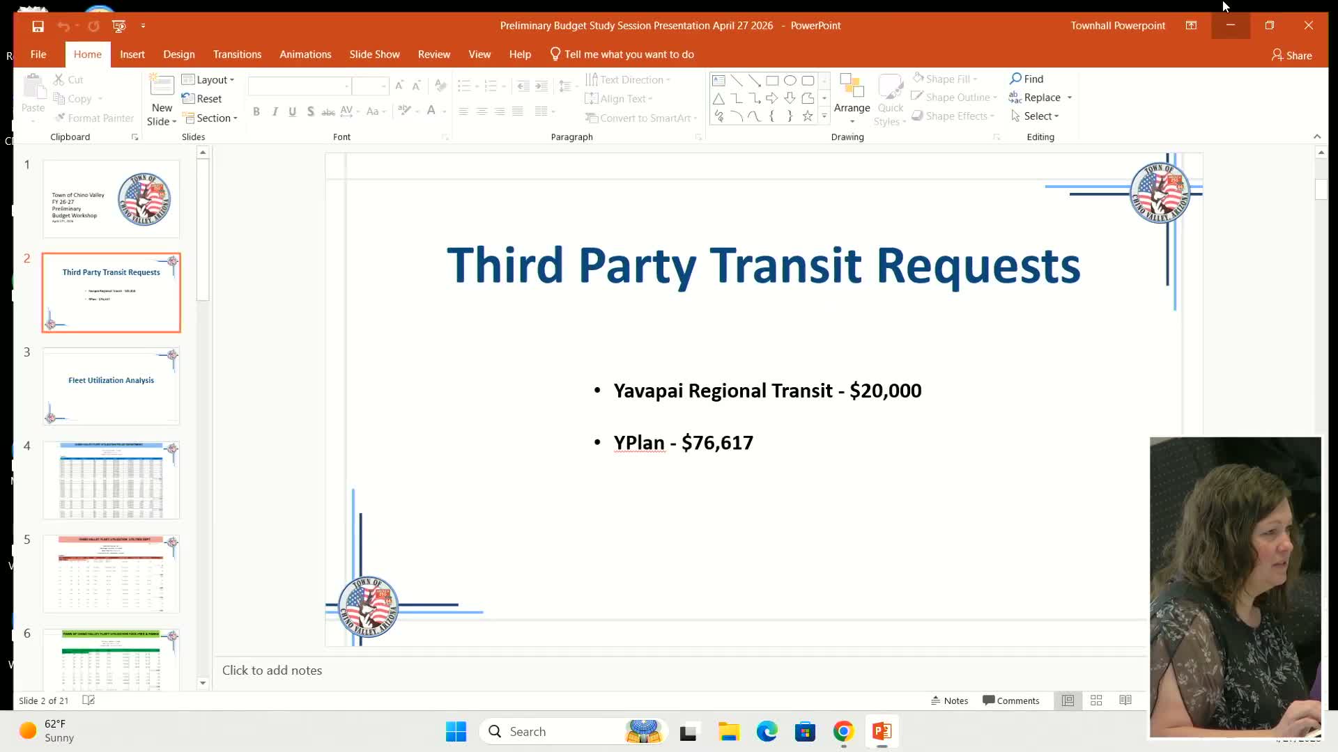 Yavapai Plan director urges Chino Valley to fund transit match, study regional tax; council weighs scale of contribution