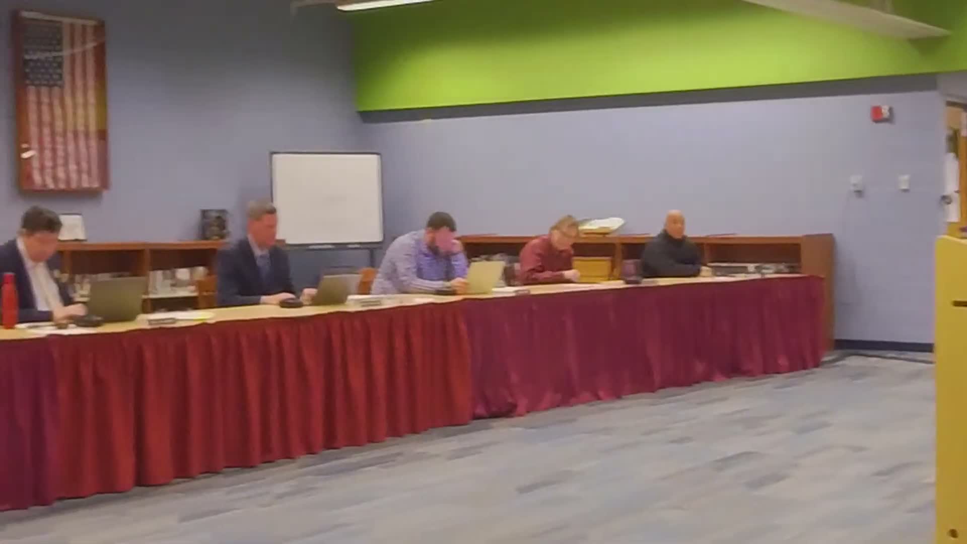 Presenter delivers third-quarter financial update; property-tax collections and late state transportation payment noted