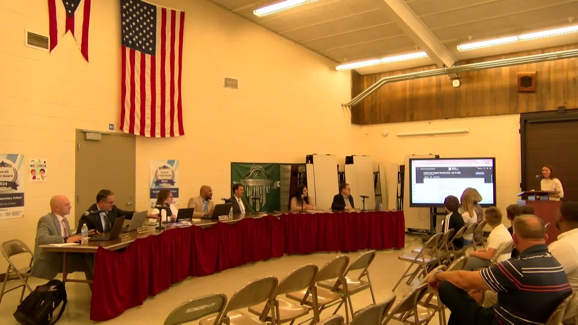 Rushwood students describe community service projects to Nordonia Hills board