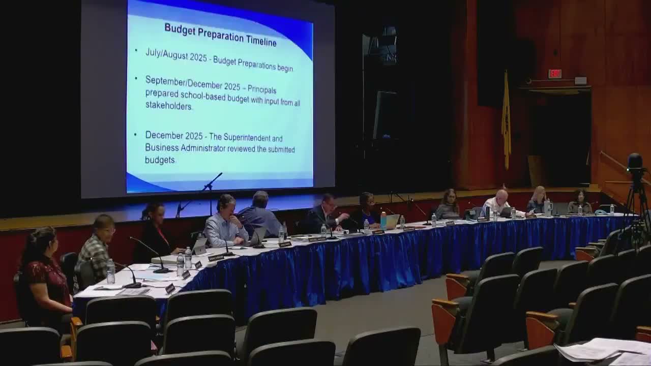 Board hears final 2026 27 budget presentation; $53.5M general-fund appropriation and $51.48M tax levy detailed