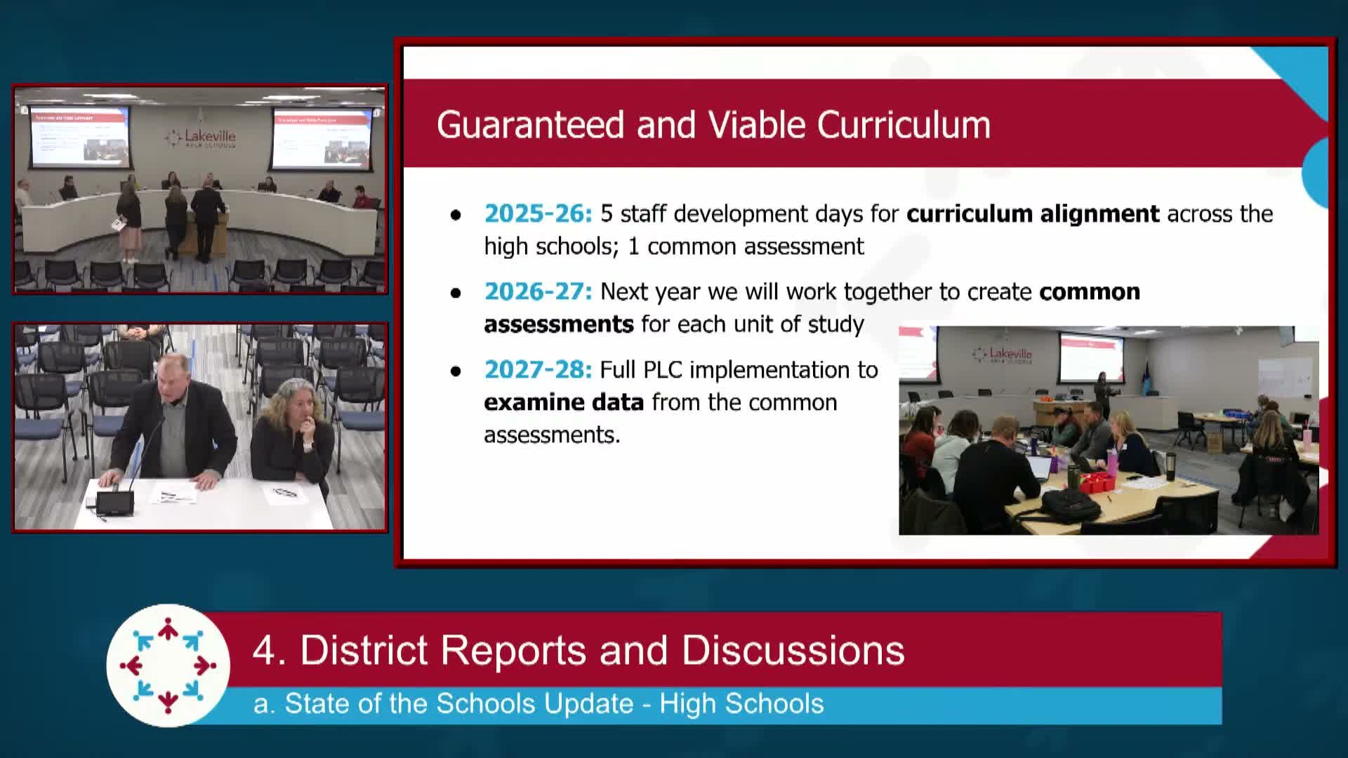 High school principals highlight BAR gains, enrollment growth and space needs