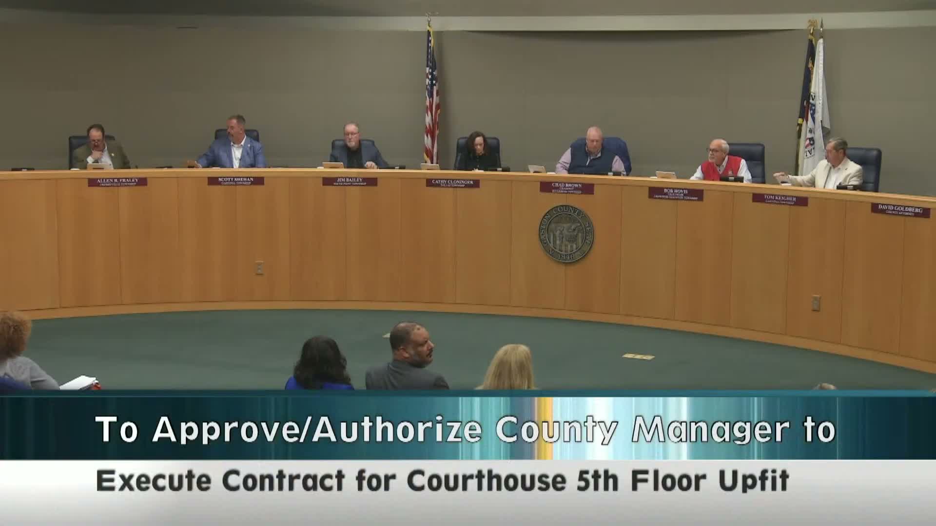 Commission approves courthouse inspections contract, appoints volunteers and authorizes settlement up to $350,000