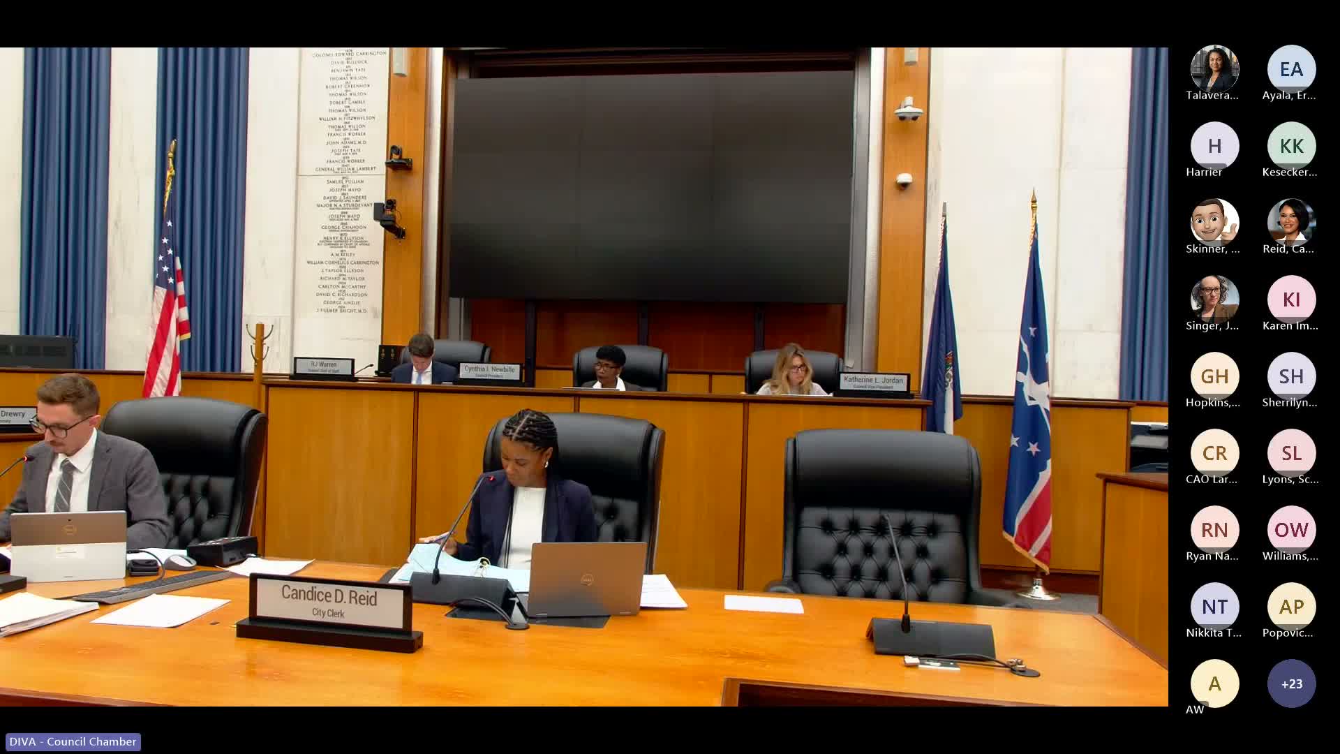 Council amends agenda, continues budget ordinances and adopts opioid-settlement resolution; consent agenda approved