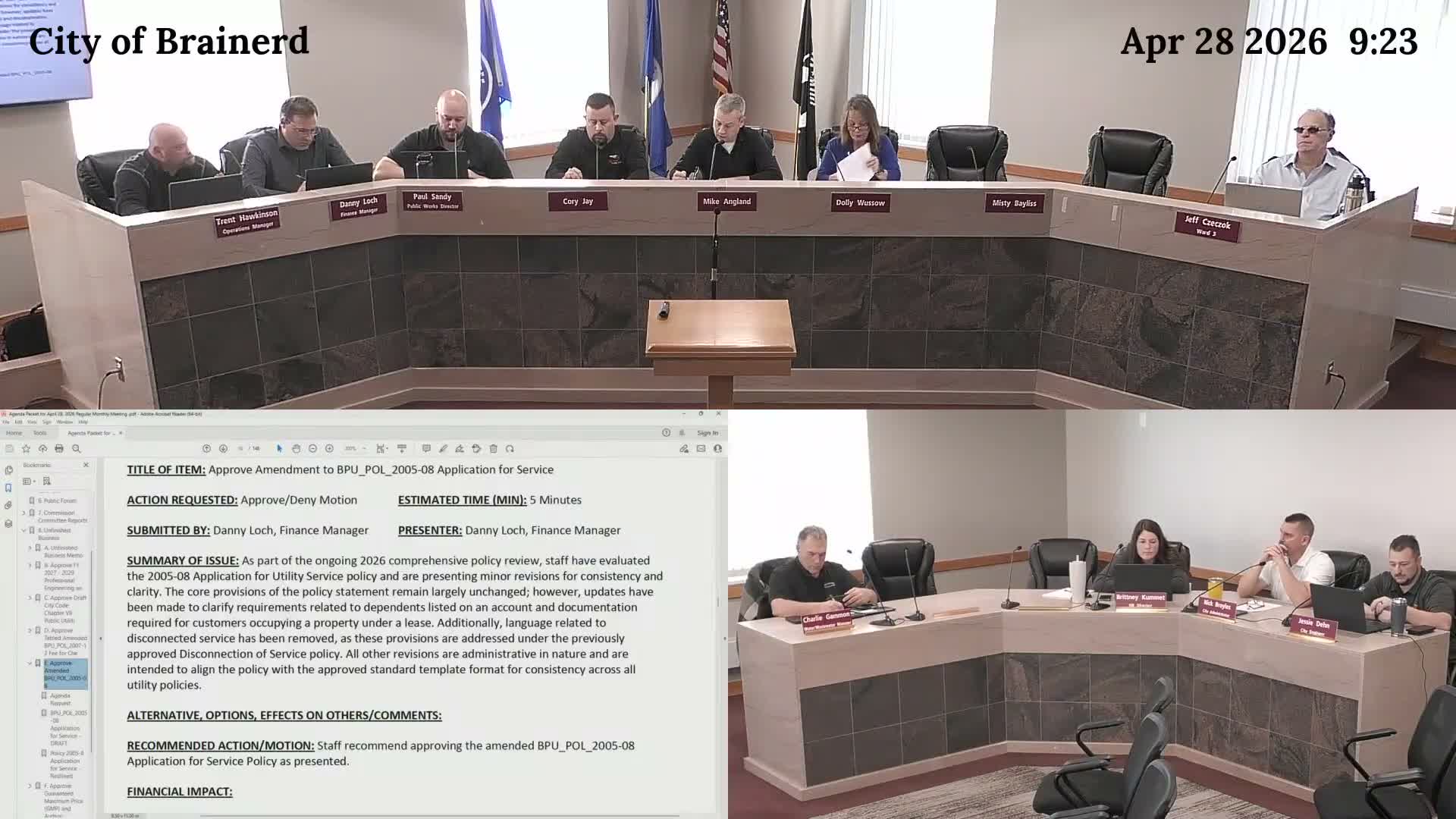 Commission approves $5.3 million GMP and construction-phase contract for reclaimed-water tank