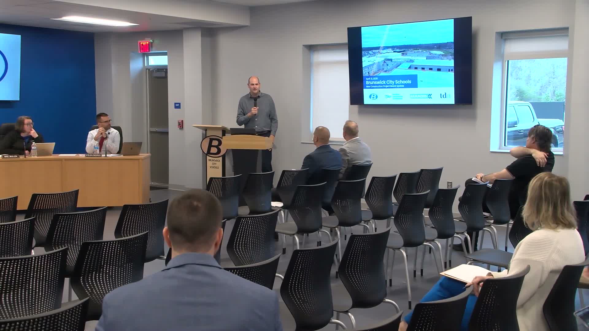 Board hears progress report on new Brunswick high school; enclosure and community tours planned this fall