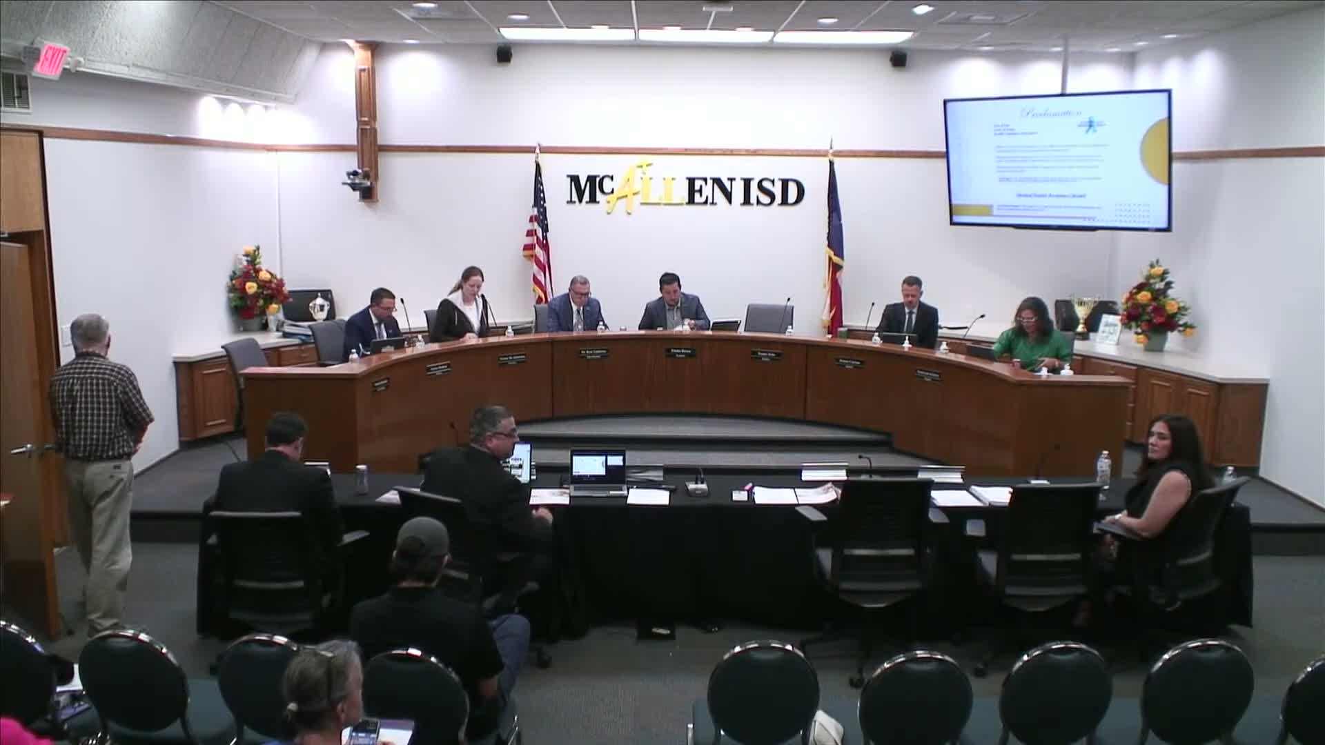 McAllen ISD board adopts mental‑health proclamation, certifies instructional materials and approves UTSA dual‑credit agreement