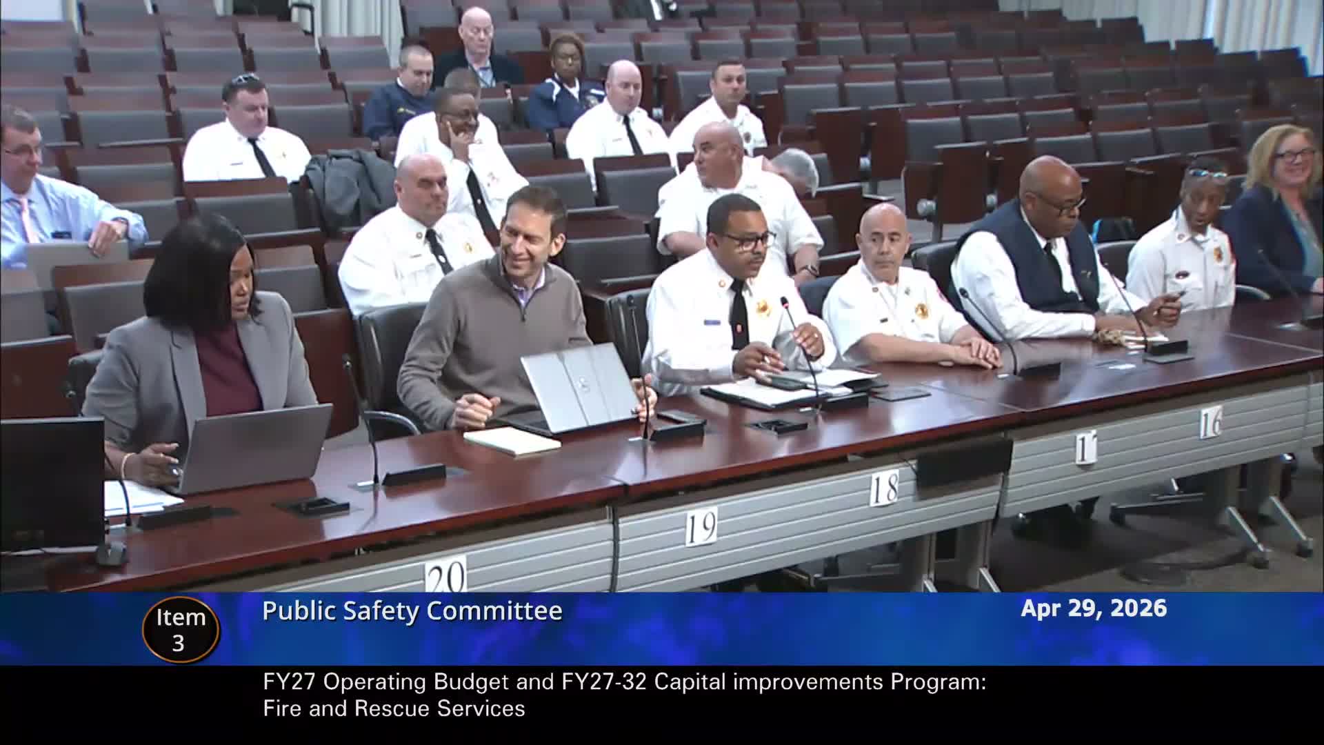 Fire and Rescue budget review spotlights overtime overruns and staffing shifts; Hillandale and Laytonsville items put on rec list