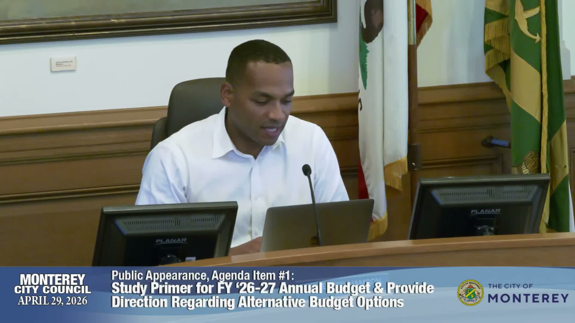 Monterey staff outline $11.6 million shortfall and propose hiring freeze, O&M cuts and one‑time NCIP use