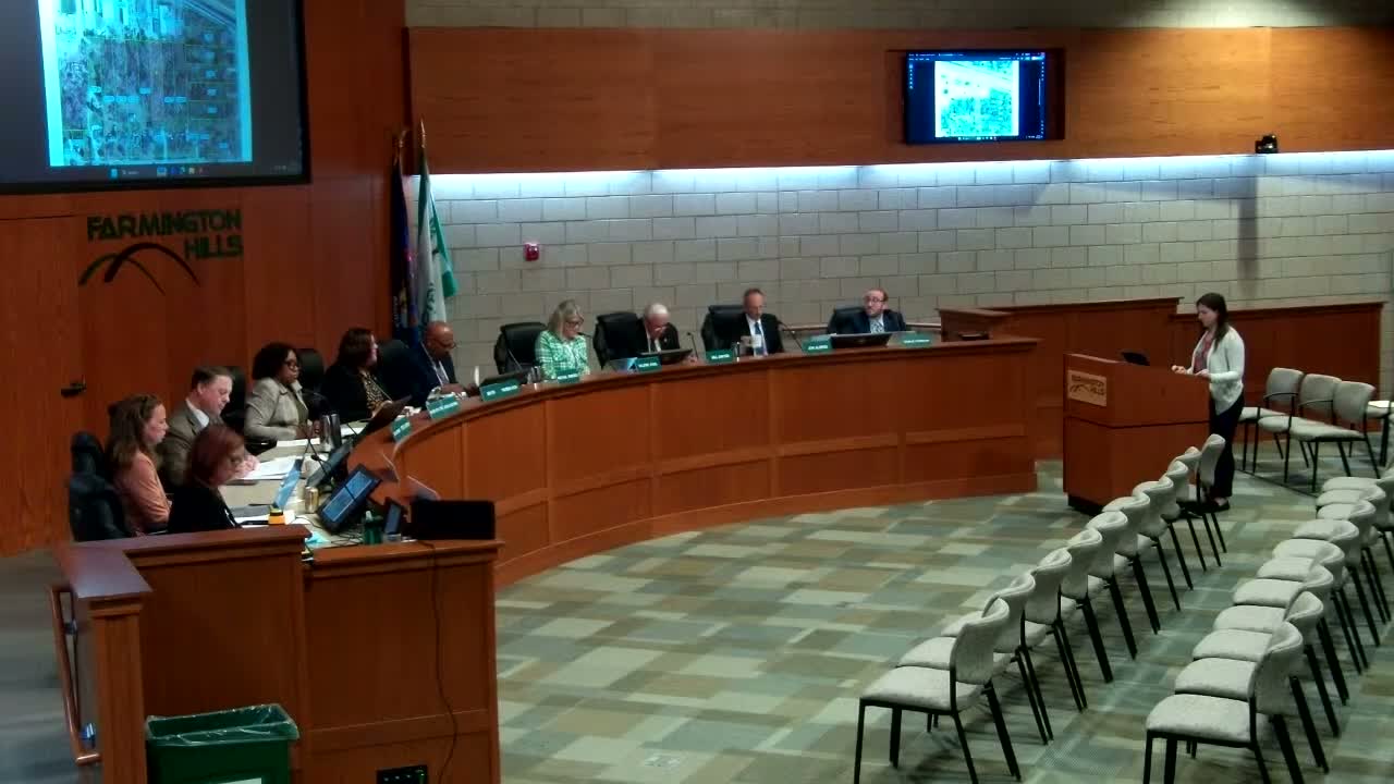 Farmington Hills council narrows activity-center study to existing Caustic site, awards A/E contract to Newman Smith