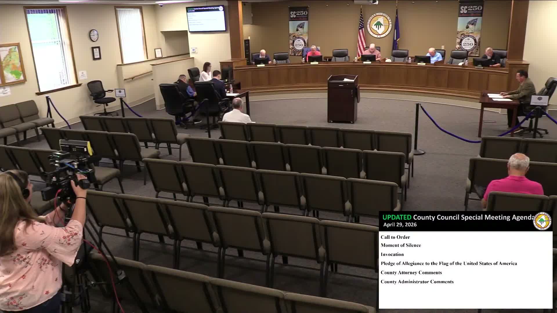 Public commenter challenges Oconee County budget transfers as council moves forward with amendment