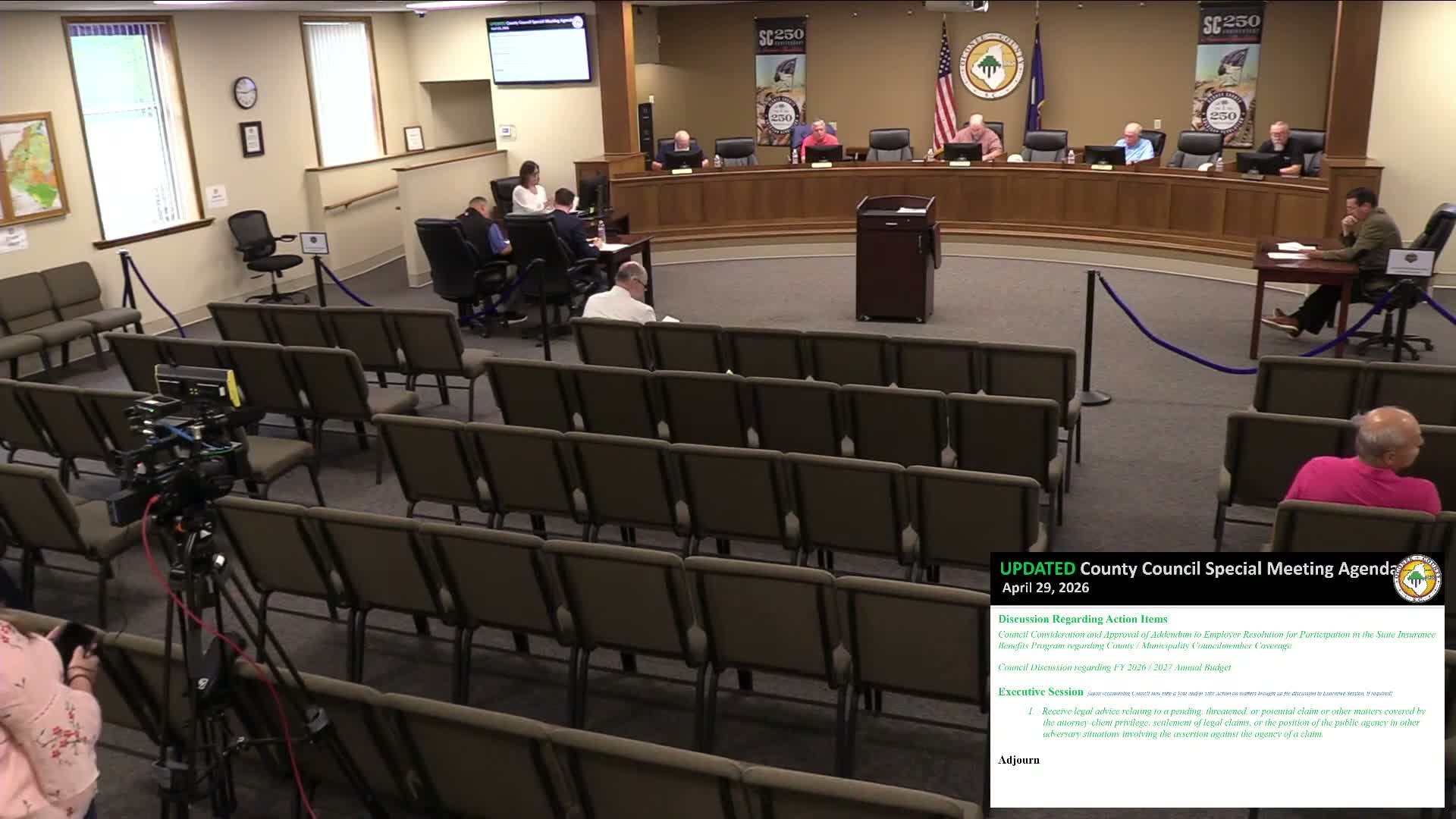 Oconee County Council approves addendum on council-member participation in state insurance benefits