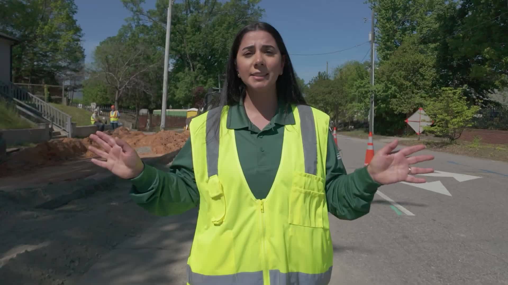 Construction under way on Raleigh's New Bern Avenue BRT; lane closures in place