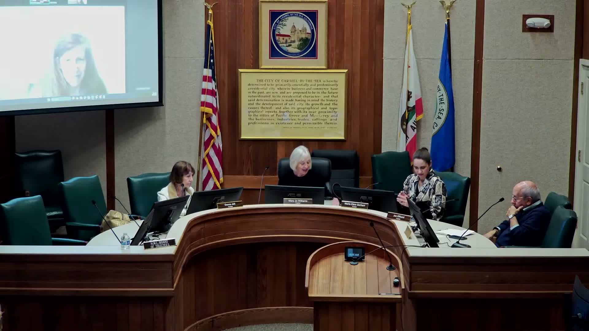 Library trustees approve furniture transfers and preliminary budget requests for Harrison Memorial restoration