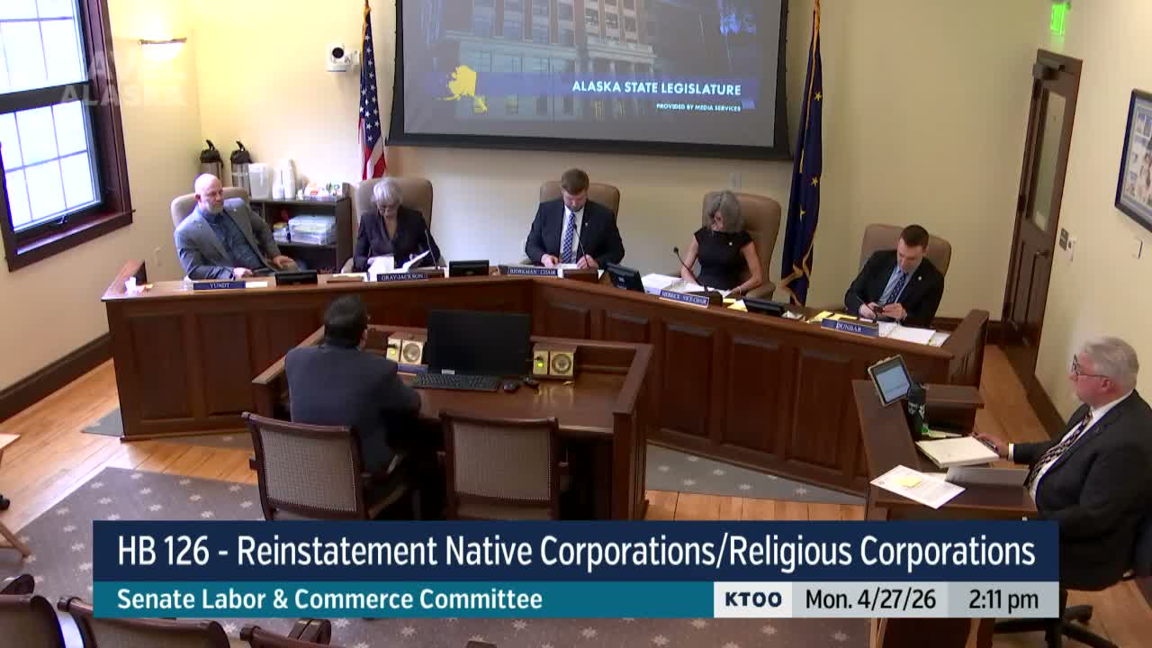 Bill would permit ANCSA corporations to reincorporate as same legal entity under department discretion