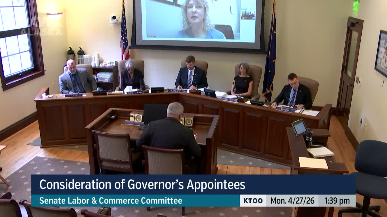 Senate committee forwards governor's appointees to joint session after names read into record