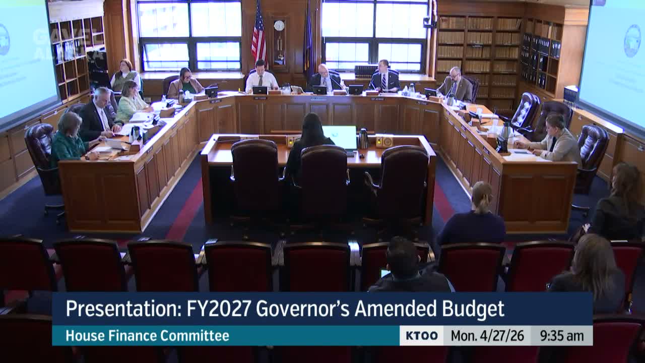 House Finance debates whether FY25 financial statement shows spendable surplus; OMB urges caution