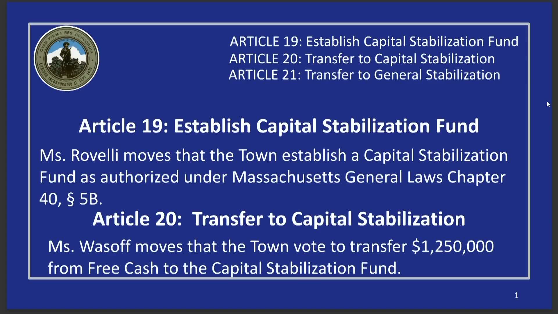 Concord approves FY27 budget, funds capital and creates reserves to pay future bills