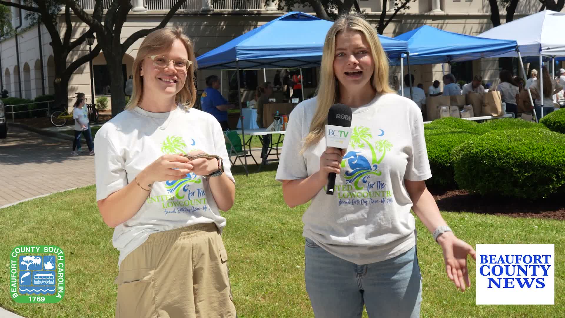 Destiny Raines showcases Beaufort County conservation work and animal ambassador at Earth Day