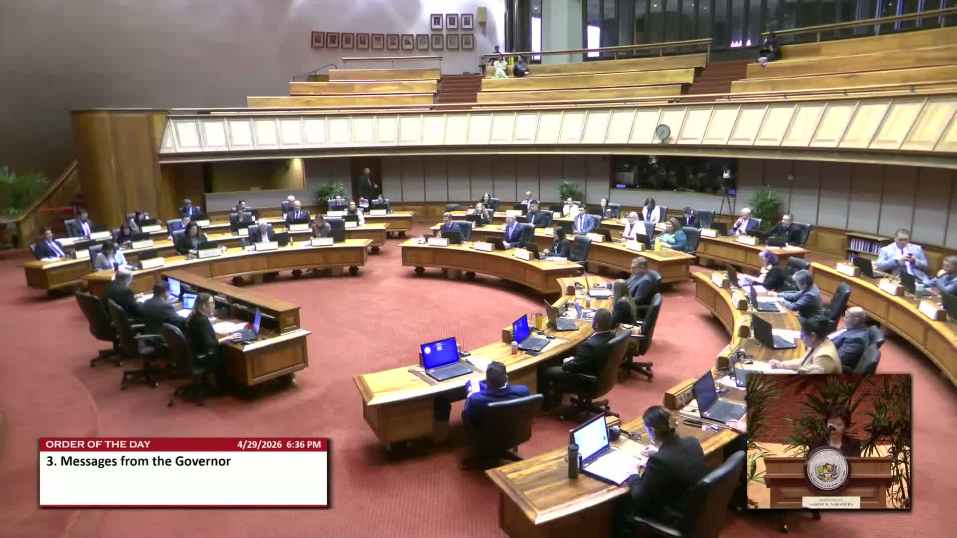 House notified that four house bills were signed into law and told of senate action on amendments