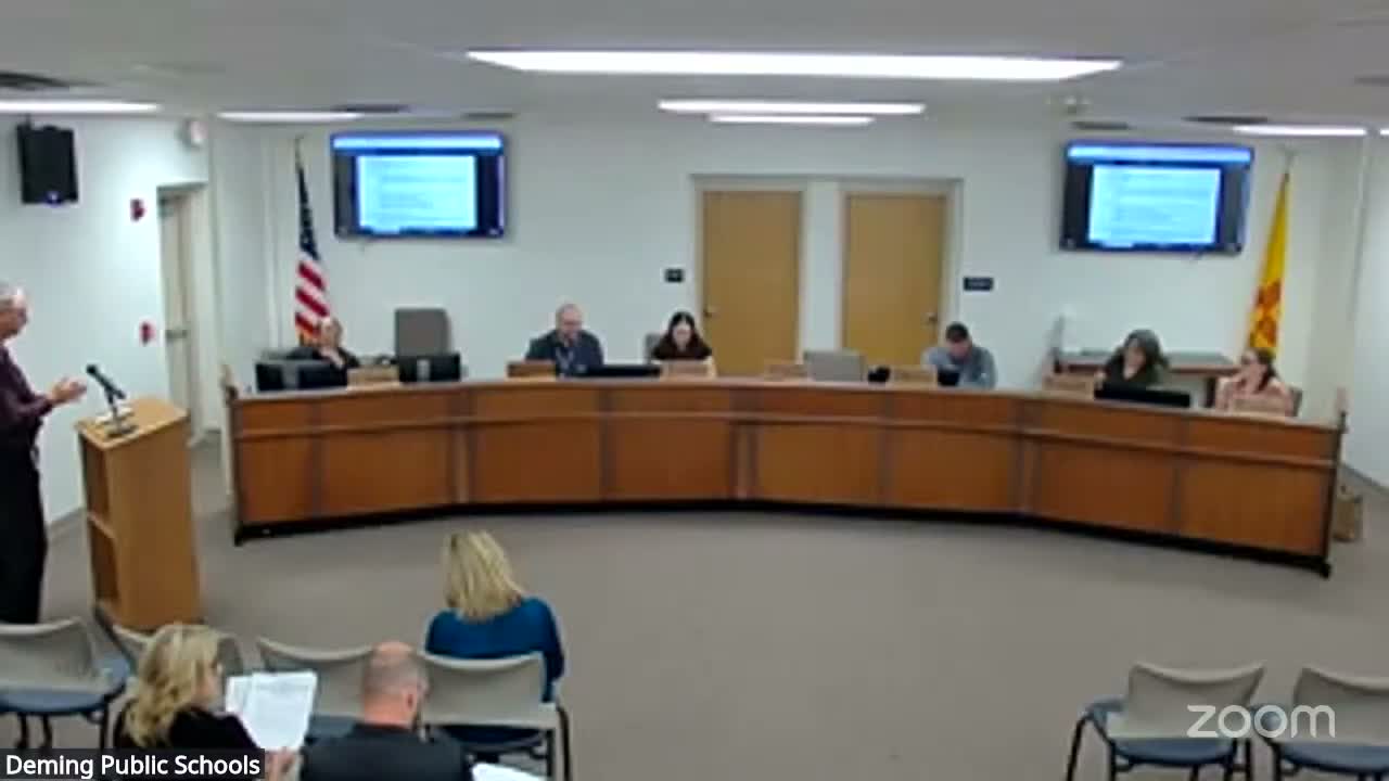 Deming Public Schools board approves multiple vendor awards for food, nutrition and therapy services