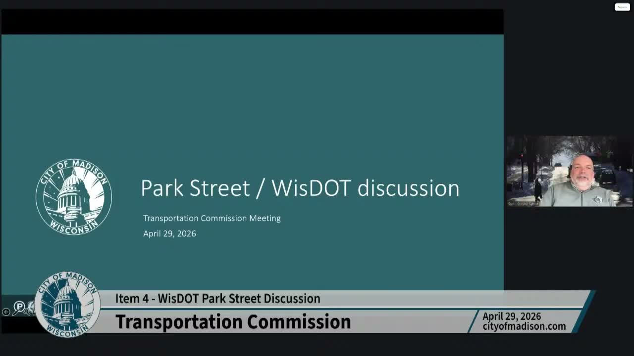 City staff outlines possible transfer of Park Street segments from WisDOT control, with an estimated $36 million one-time payment