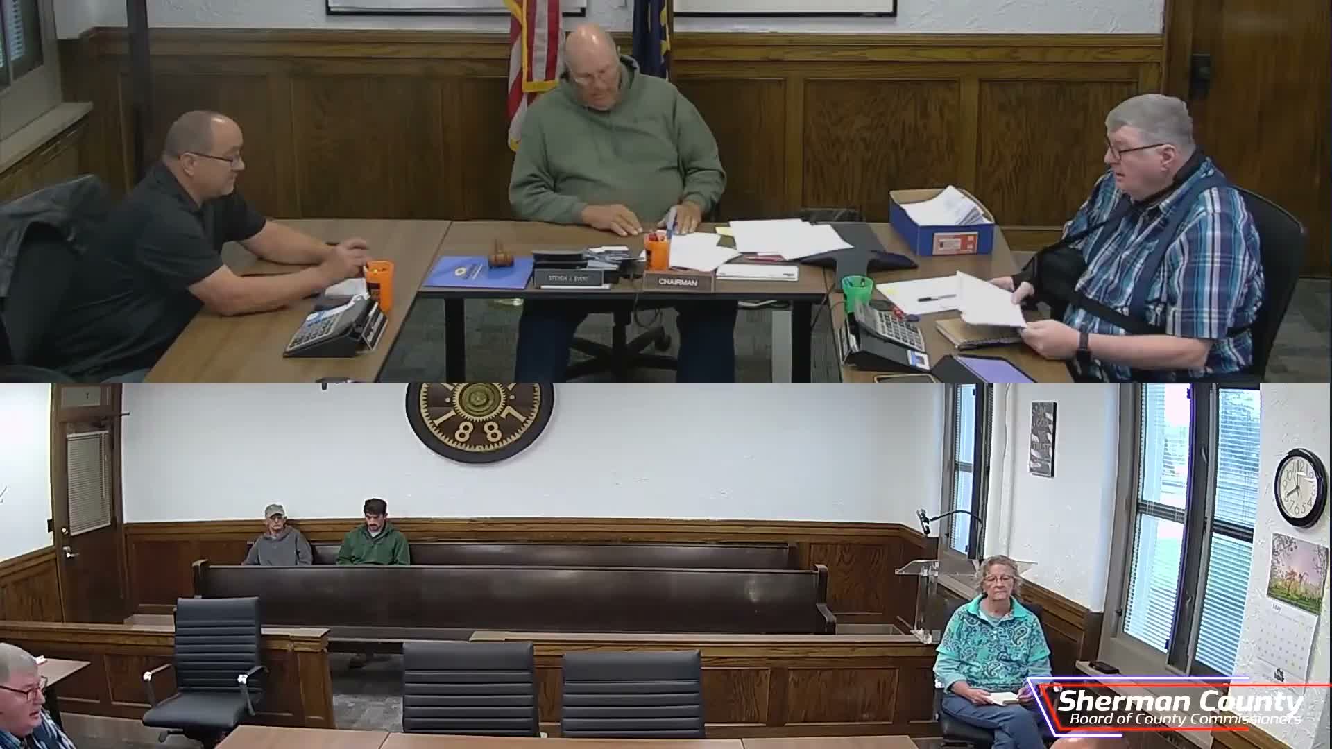 Sherman County commissioners approve $337,890.99 in bills, PENCO bridge inspection contract and a cybersecurity grant match