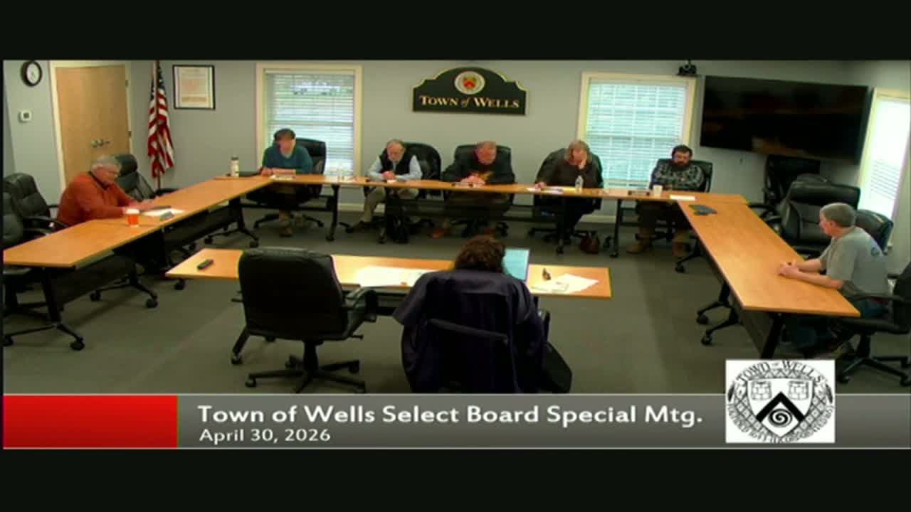 Town to draft emergency ordinance after Wells EMS reports payroll shortfall and requests up to $300,000
