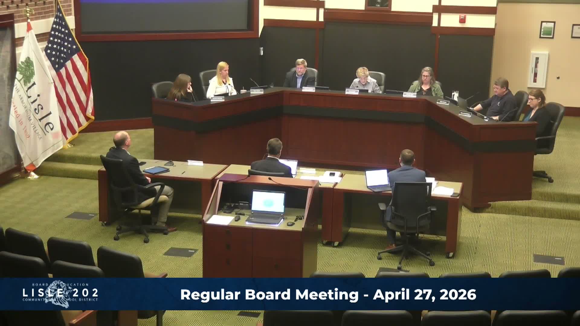 Lisle CUSD 202 elects Pam Ullman president, confirms Helderly and Sims; approves consent agenda