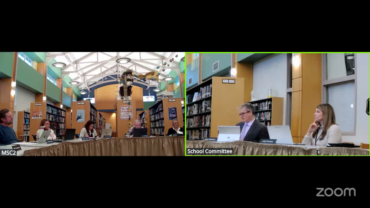 School Committee recommends postponing four school warrant articles, approves bills and an MOU with added irrigation clause