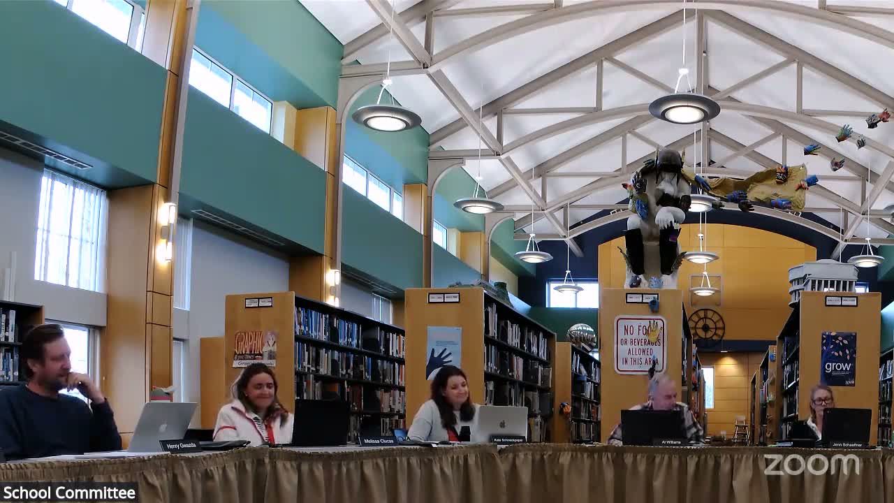 School Committee outlines changes to 2026–29 district improvement plan, sets feedback deadlines
