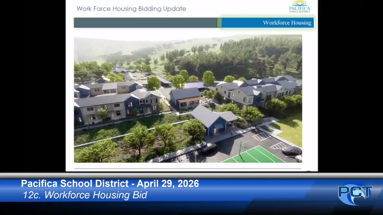 Pacifica board approves Phase I workforce-housing contract after rebid saves $75,733