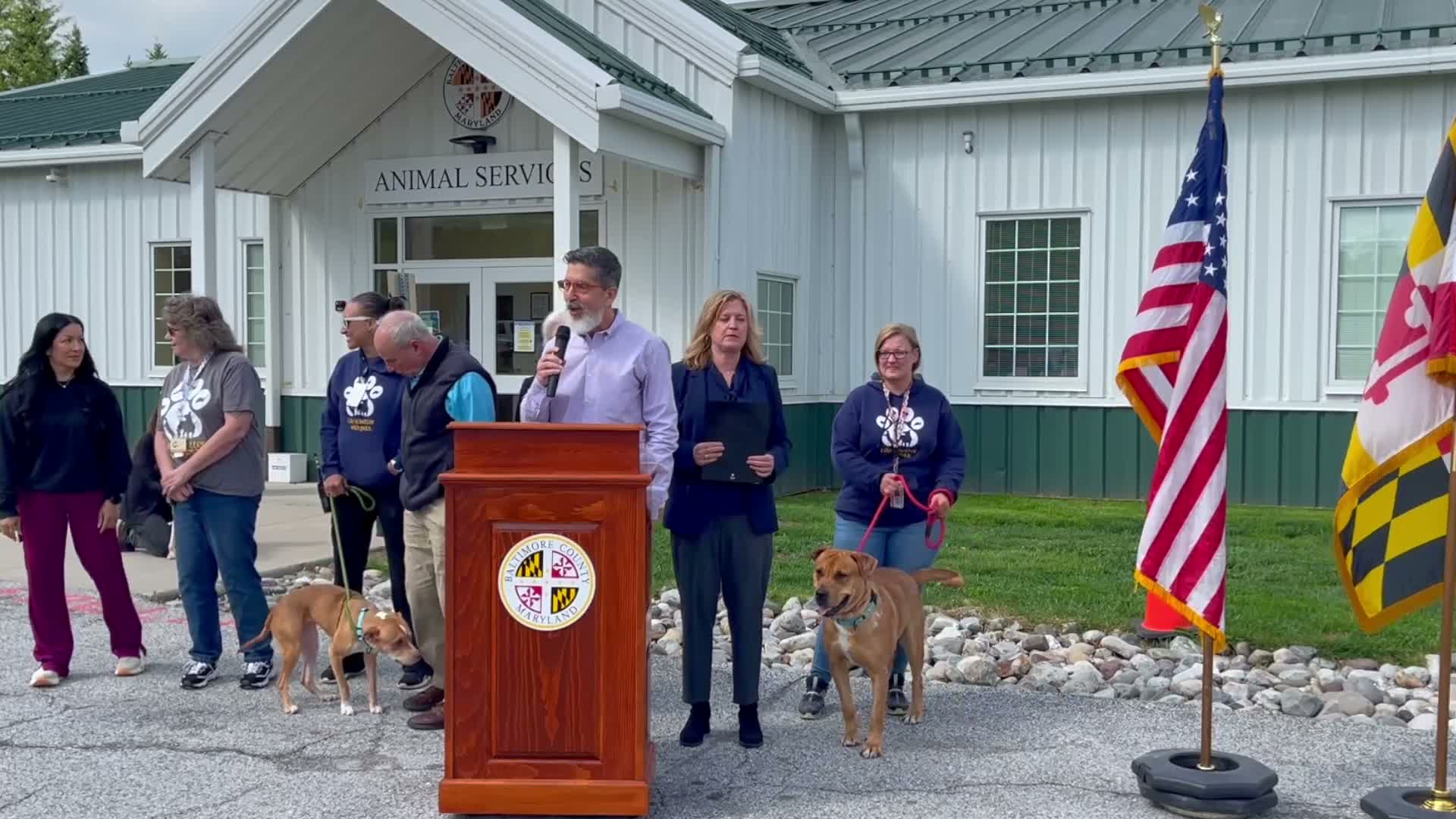 Baltimore County leaders mark National Adopt the Shelter Pet Day and urge residents to adopt, volunteer