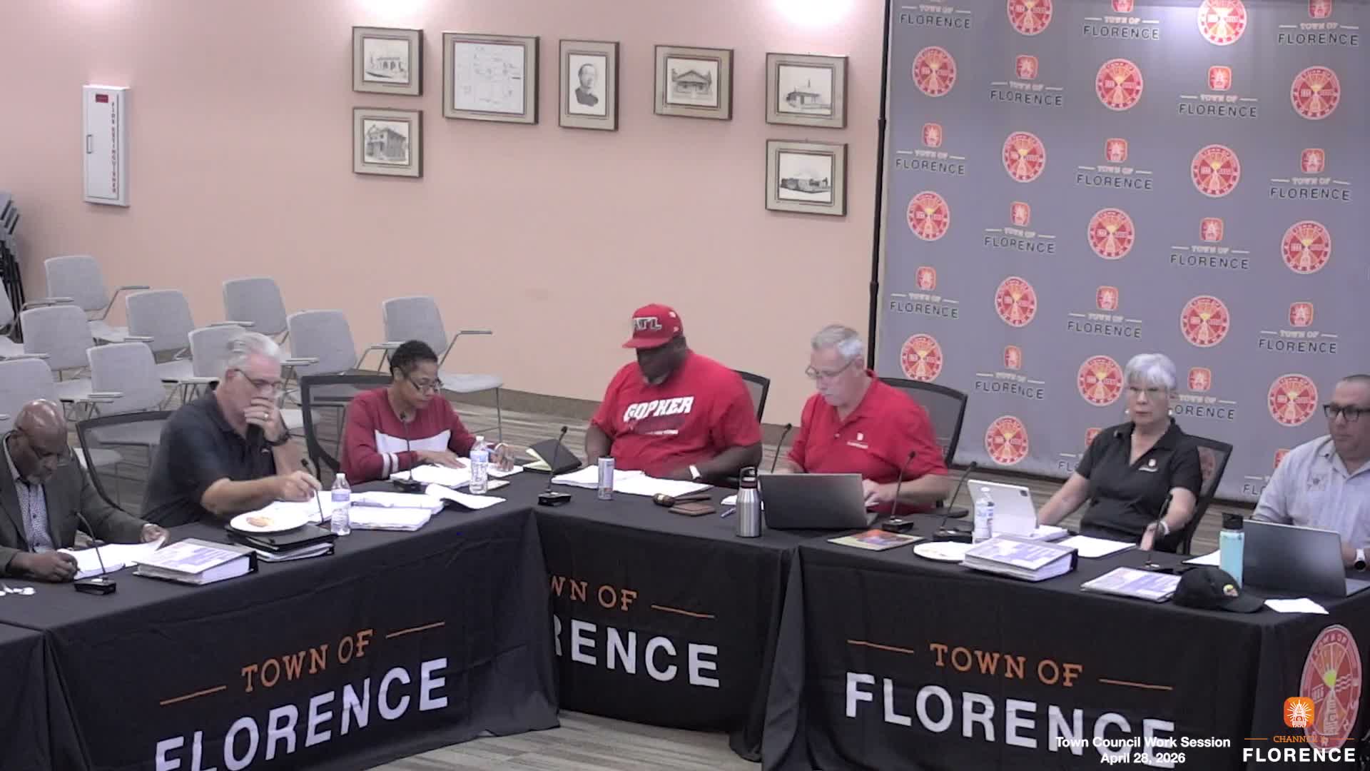Florence reviews FY27 budget gap, flags wastewater shortfall and debates property‑tax options