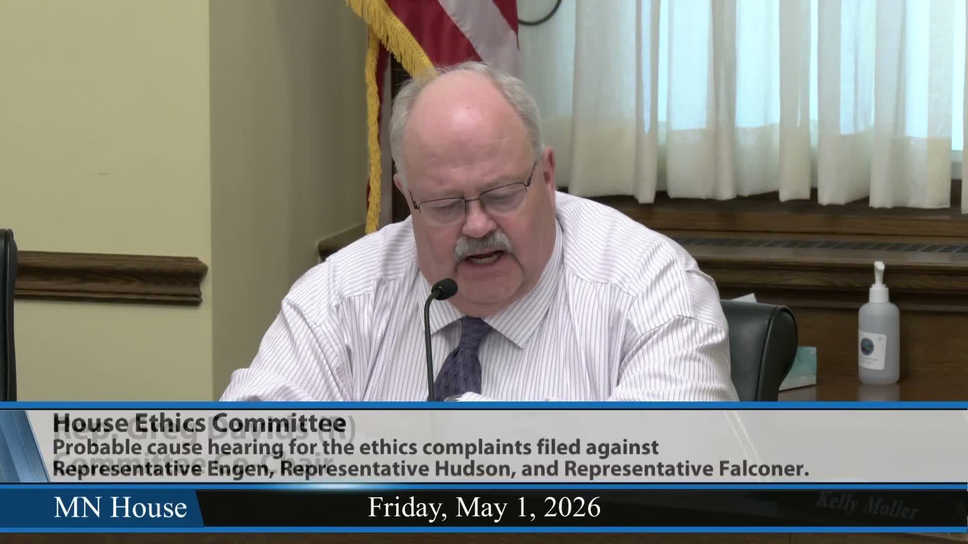 House Ethics Committee finds no probable cause in two matters, reiterates Rule 9 expectations