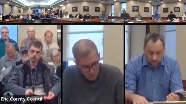 Erie County finance meeting reviews supplemental appropriations for public health, MHID, children and youth and a $105,000 CDBG pass‑through
