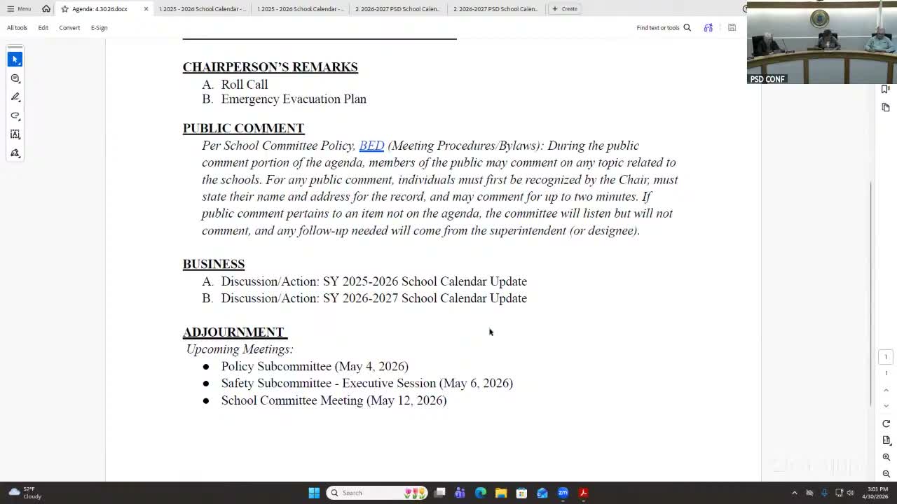 Portsmouth School Committee approves calendar changes after debate over end-of-year professional development
