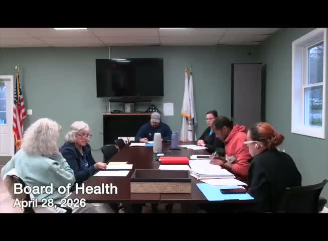 Board of Health approves routine permits, carries a campground fee and signs warrants